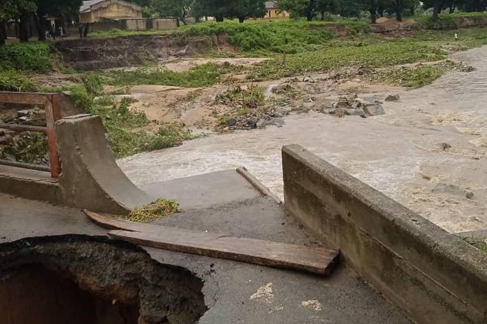 Damaged waterways in Saturday’s flood in Minna (NAN)