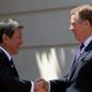 Japan's Economy Minister Toshimitsu Motegi (L) and US Trade Representative Robert Lighthizer have made progress in bilateral negotiations, reports say