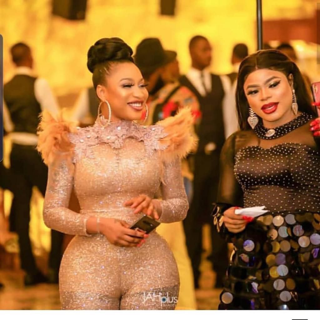 Bobrisky’s planned birthday party was disrupted over the weekend by the police leaving a lot of expensive items unused including the cake. However, Tonto Dikeh thinks he can put that cake into good use.[Instagram/TontoDikeh]
