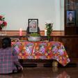 A portrait of Bui Thi Nhung (C) is kept on a prayer altar at her house in Vietnam. Nhung's family fear she could be among the 39 people found dead in a truck near London