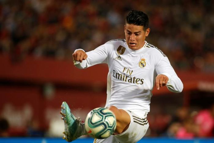 James Rodriguez has played nine times for Real Madrid this season.