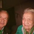 Gernot Rohr and his mum (Twitter/NFF)