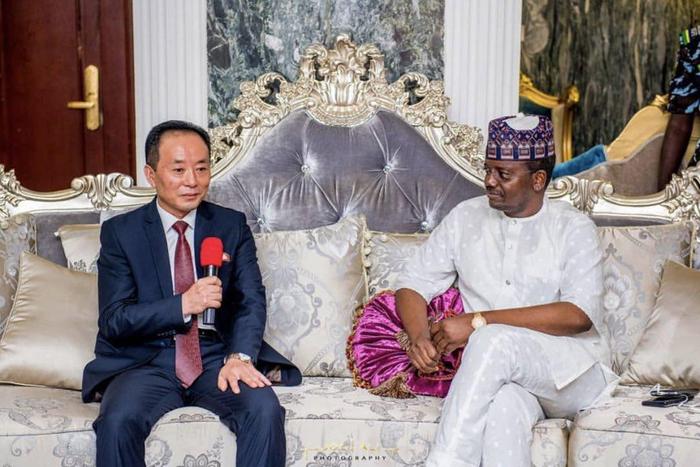 Korean ambassador Mr Jong Tong Chol, he expressed his governments appreciation of the release of Dr Jena Sunail a Korean doctor held captive by bandits [Twitter/@Bellomatawalle]