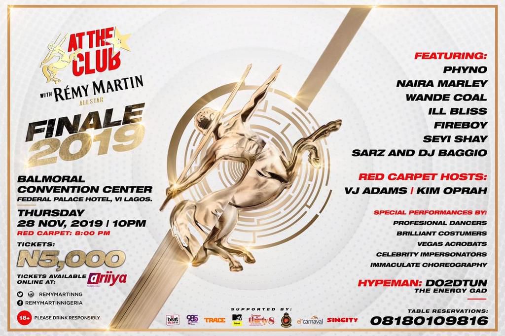 Lagos! At The Club with Rémy Martin is back with the grandest pop-up club experience, get ready!!