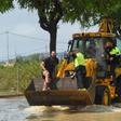 In flooded Redovan, some 50km (30 miles) southwest of Alicante, some people were being evacuated with diggers