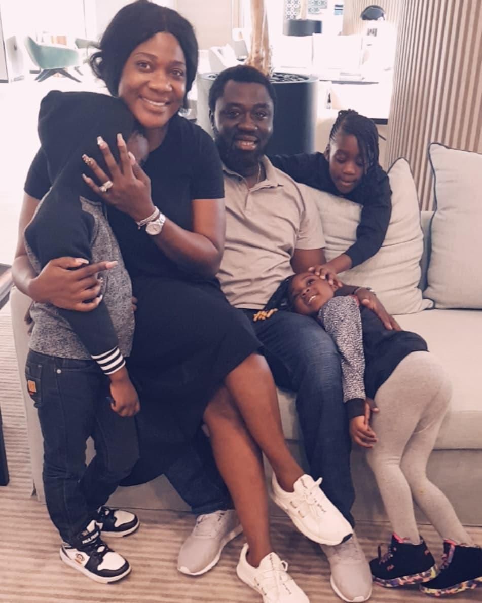 Mercy Johnson-Okojie and her husband, Prince Odi Okojie are celebrating their eighth wedding anniversary today and she can't keep calm about it.[Instagram/MercyJohnsonOkojie]