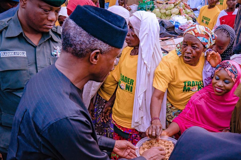 Vice President Yemi Osinbajo says the Federal Government will take 100 million Nigerians out of poverty in the next 10 years [Twitter/@NGRPresident]