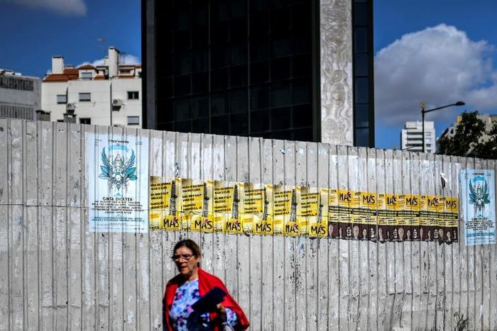 Election posters in Lisbon ahead of Sunday's elections