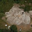 Aerial view of a remote area outside Guadalajara, Mexico where the bodies of at least 29 people have been recovered from a deep well