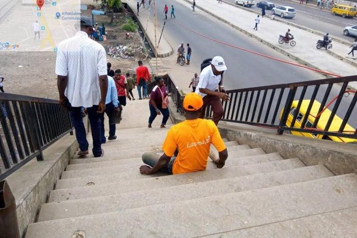 LAWMA engages 20 physically challenged persons as bridge sweepers [Twitter/@Lawma_gov]