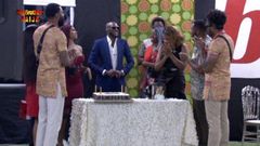 2Baba visits BBNaija 2019 Pepper Dem house to celebrate his 44th birthday. [Twitter/BBNaija]