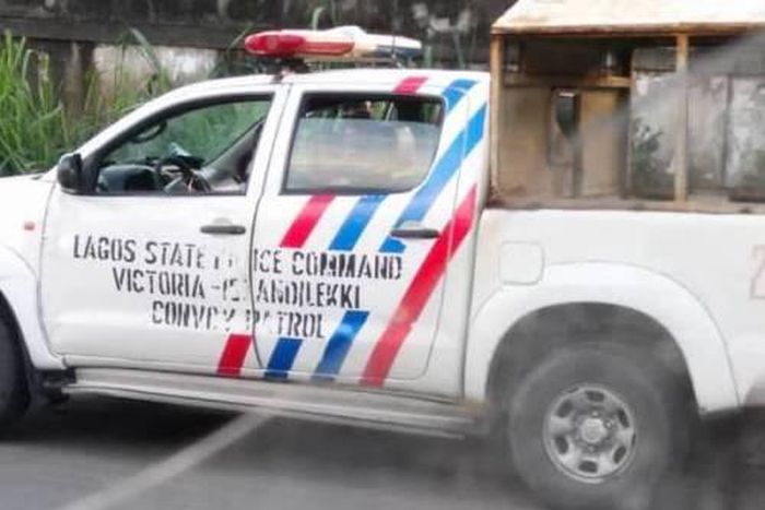 A Lagos Police van [Sahara Reporters]