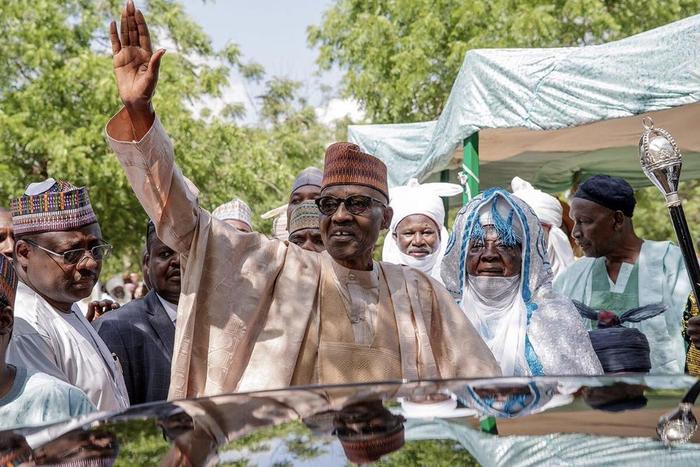 President Muhammadu Buhari at the Daura Eid Ground on Friday, September 1, 2017