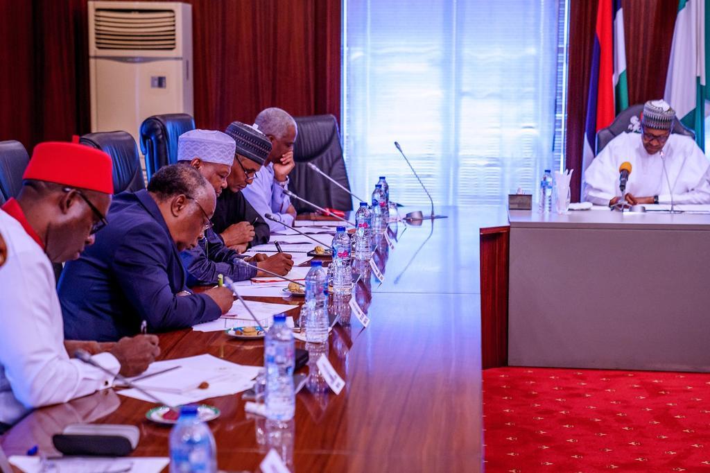 President Muhammadu Buhari sets agenda for Economic Advisory Council after inaugural meeting [Twitter/@BashirAhmaad]