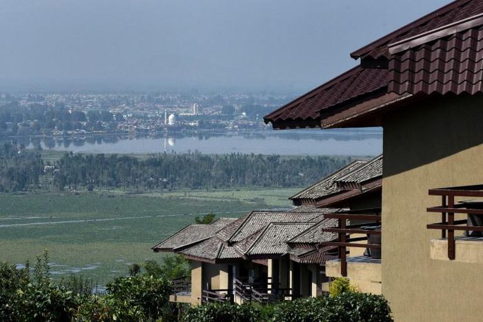Most hotels around the picturesque lake in Srinagar are shuttered
