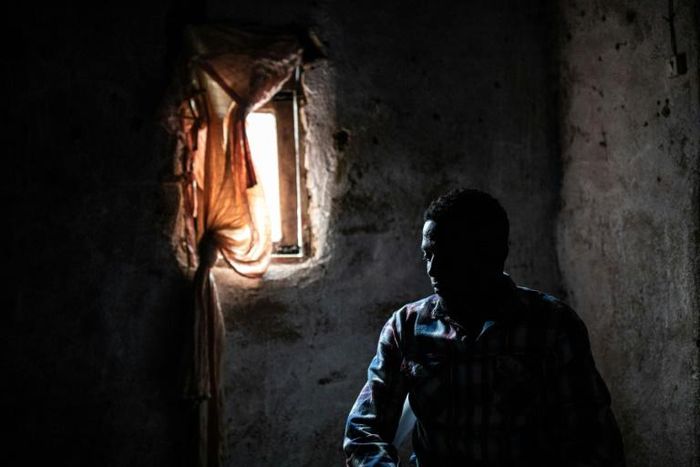 Ebola survivor Claude Mabowa, 21, lost his mother, a brother and sister to Ebola, according to NGO Alima