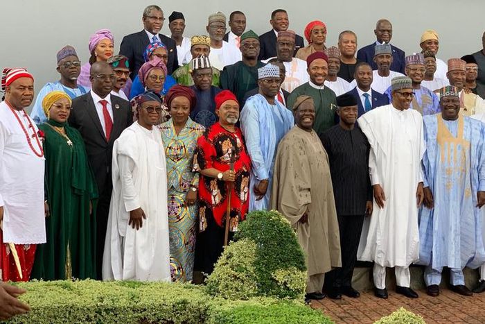 President Muhammadu Buhari and Ministers [Twitter/@NGRPresident]