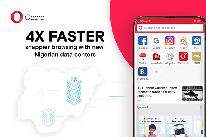 Opera makes browsing four times faster in Nigeria with the installation of new local servers in Lagos