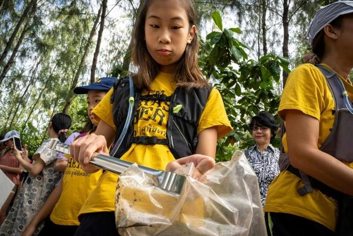 US-Thai youngster Lilly started campaigning at the age of eight after a seaside vacation in southern Thailand where she was horrified by a beach covered in rubbish