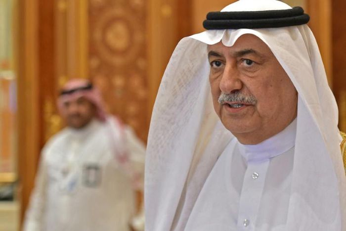 Ibrahim al-Assaf, pictured in April 2019, will be demoted to minister of state