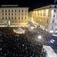 Thousands gathered in Florence's Piazza della Republic in answer to a call from the new 'Sardine Movement'