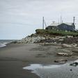 Tyler Ivanoffin spotted the bottle on the shore near his village, Shishmaref in Alaska, pictured here in 2015