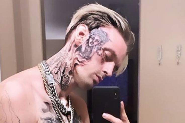 Aaron Carter Got a Really Big Face Tattoo