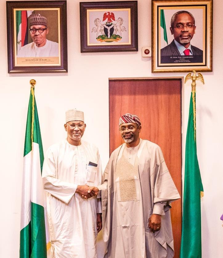 Speaker House of Representatives, Hon. Femi Gbajabiamila received the leadership of the Centre for Legislative Engagement headed by Prof Attahiru Jega.  [Twitter/@Femi Gbaja]