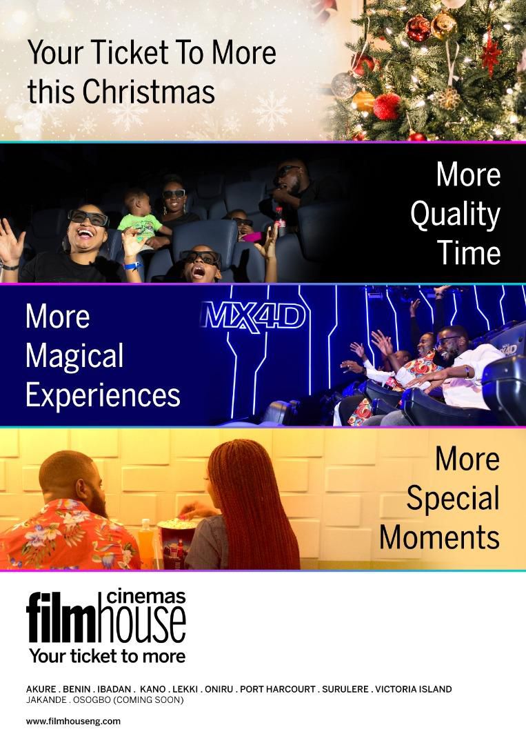Filmhouse Cinema is now open in landmark village; Victoria Island -  be part of the movie at Coca-Cola’s  MX4D experience