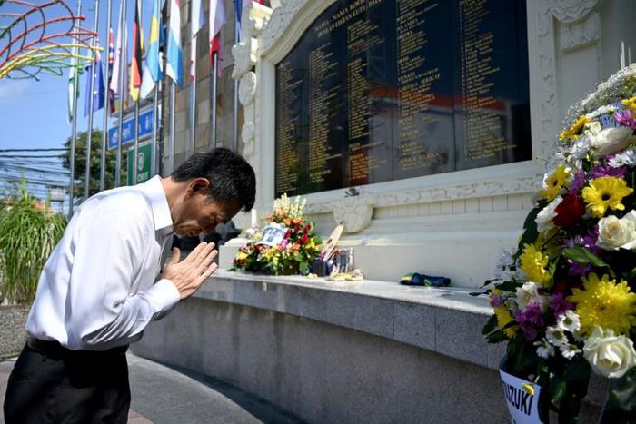An official from the Japanese consulate was among diplomatic representatives and grieving families who paid respects and laid flowers at a memorial for victims of the 2002 Bali bombings, on the 17th anniversary of the attacks