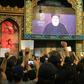 Hezbollah supporters gathered in the movement's southern Beirut stronghold to watch Nasrallah's speech on a big screen