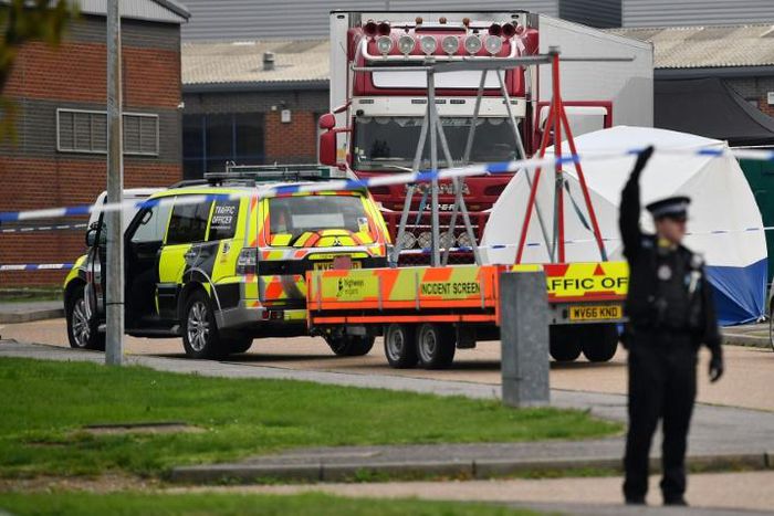All 93 victims were pronounced dead at the scene in an industrial park in Grays, east of London