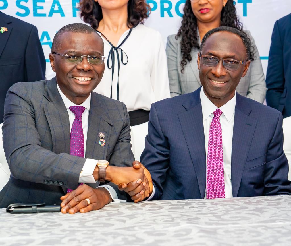 Governor Babajide Sanwo-Olu says $629m Lekki Seaport funding is a milestone for infrastructure development in Lagos state. [Twitter/@jidesanwoolu]