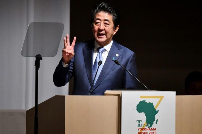 Japan's Prime Minister Shinzo Abe has cautioned African countries about taking on too much debt