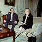 Jacques Chirac, seen here with Margaret Thatcher in 1987, was caught on microphone making an offensive remark during tense European talks with the British prime minister