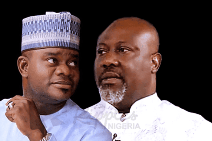 Yahaya Bello and Dini Melaye  have arrived at their polling units. (Ripples)