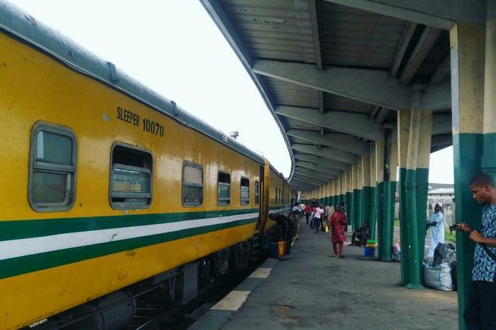 Taking a train in Lagos