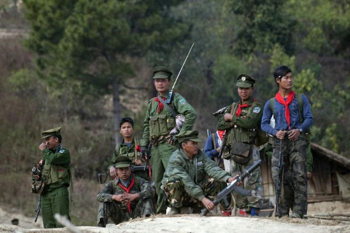 The Taaung National Liberation Army (pictured here in 2014) say they launched attacks in retaliation for military offensives