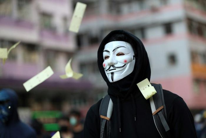 Protesters have used face masks to avoid identification -- along with helmets, goggles and respirators to protect themselves from tear gas and police projectiles