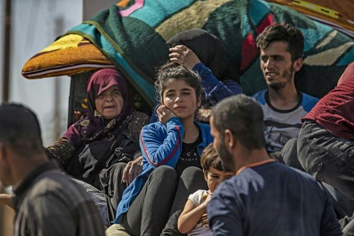 For some of the Kurds among the tens of thousands of fleeing civilians, it is the second time in less than two years they have been driven from their homes by a Turkish invasion