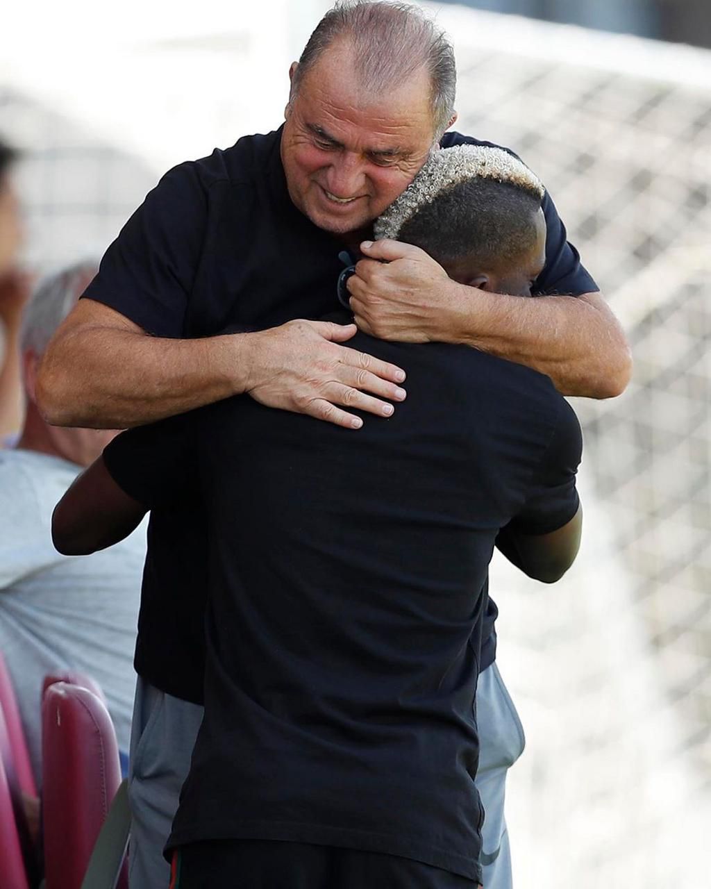 Fatih Terim and Henry Onyekuru (Instagram/Galatasaray)