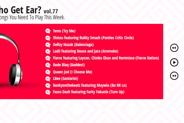 Who Get Ear Vol. 77: Here are the 10 songs you need to play this week. (Pulse Nigeria)