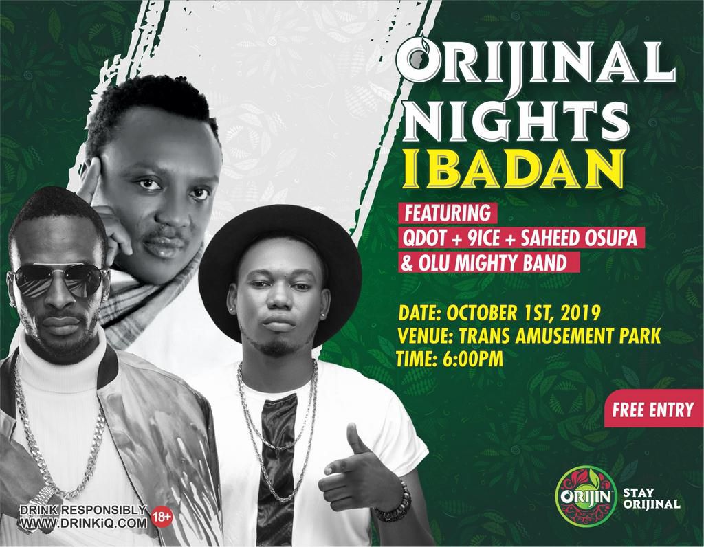 Ibadan stand up! Orijinal Night is coming for you!