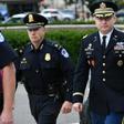 Lieutenant Colonel Alexander Vindman (R), a White House National Security Council Ukraine expert, arrives at Congress to testify in the impeachment inquiry against President Donald Trump
