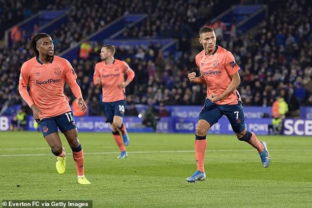 Alex Iwobi and Richarlison (Everton FC via Getty Images)