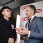 Beijing reacted angrily to the meeting between Hong Kong pro-democracy activist Joshua Wong (L) and German Foreign Minister Heiko Maas