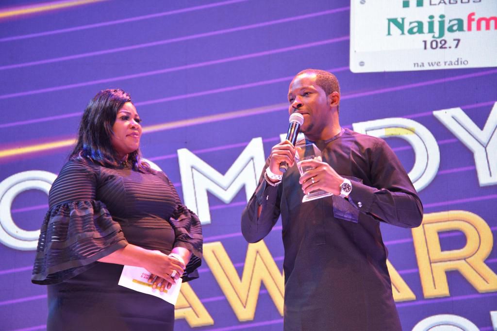 Pa Sunday Omobolanle, aka Papi 'Luwe honoured at 2109 Naija FM 102.7 Comedy Jam and Award Night