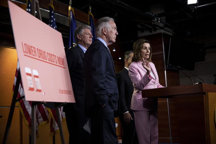 Pelosi Details Drug-Price Plan, Adding to a Stalled Debate
