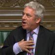 UK Parliament Speaker John Bercow makes his statement blocking a vote on the new Brexit divorce bill on Monday