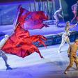 The patriotic 'Battle of Shanghai' acrobatics show depicts 1949 battles between the Communists and Nationalists for control of the city